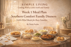 Week 2 southern comfort family dinners with homestyle favorites