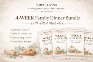 faith-based family meal plan printable